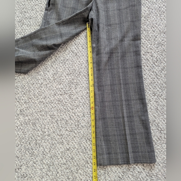 Ninety Women's (Size 8) Plaid/Houndstooth Flared Pants w/ Black Lace Accents - Picture 13 of 16